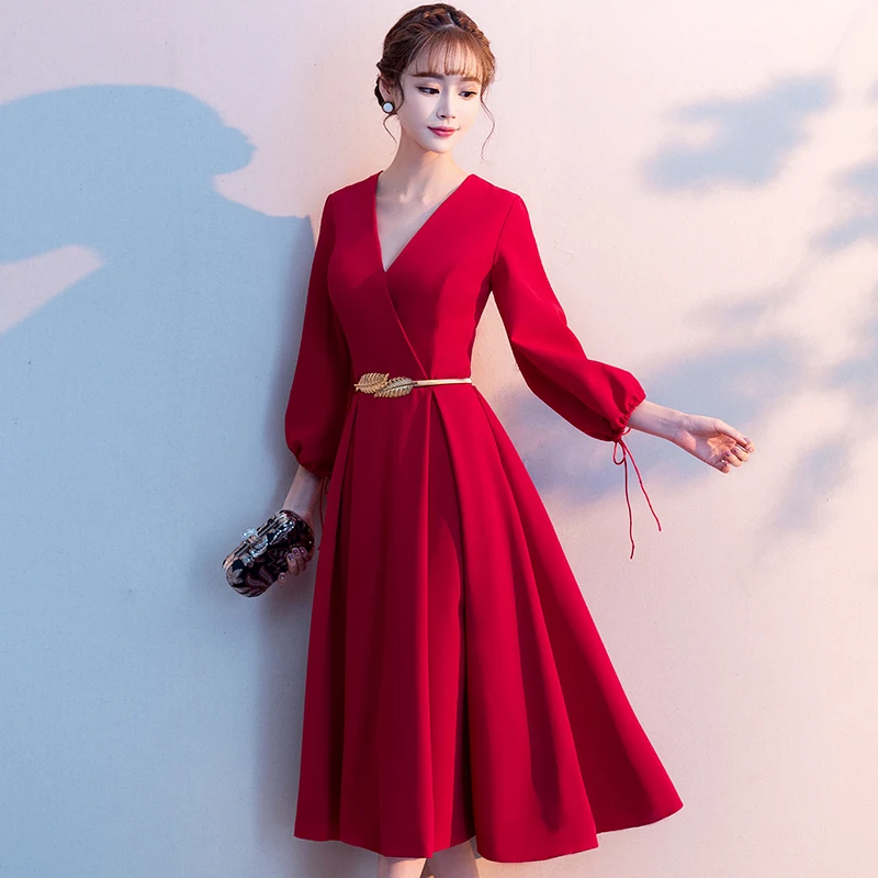 Robe De Soiree 2020 винно красные Новые Элегантные Длинные Формальные Вечерние платья а
