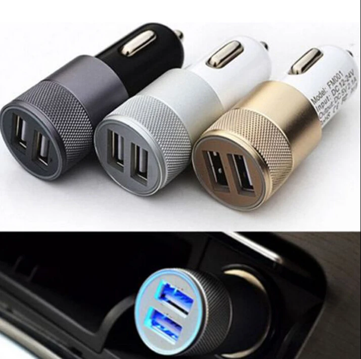 Top Dual USB Cigarette Lighter Socket Car Charger Double Twin 2 Port 12V 3.1 AMP 3 Colors Mobile Phone Accessories &amp Parts | Мобильные