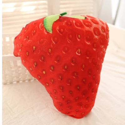 Strawberry Candice guo плюшевые игрушки овощи диван подушка Кукуруза клубника дуриан лимон брокколи китайская капуста ребенок подарок на день рождения 1 шт - Цвет: Strawberry