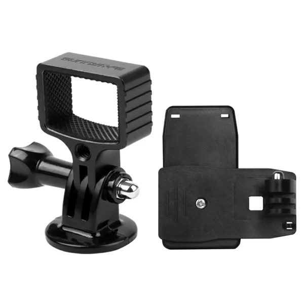 Алюминиевый адаптер для DJI OSMO карманного ручного шарнира камеры металлический расширяющийся Адаптер Gopro штатив модуль расширения рюкзак зажим - Цвет: Серый