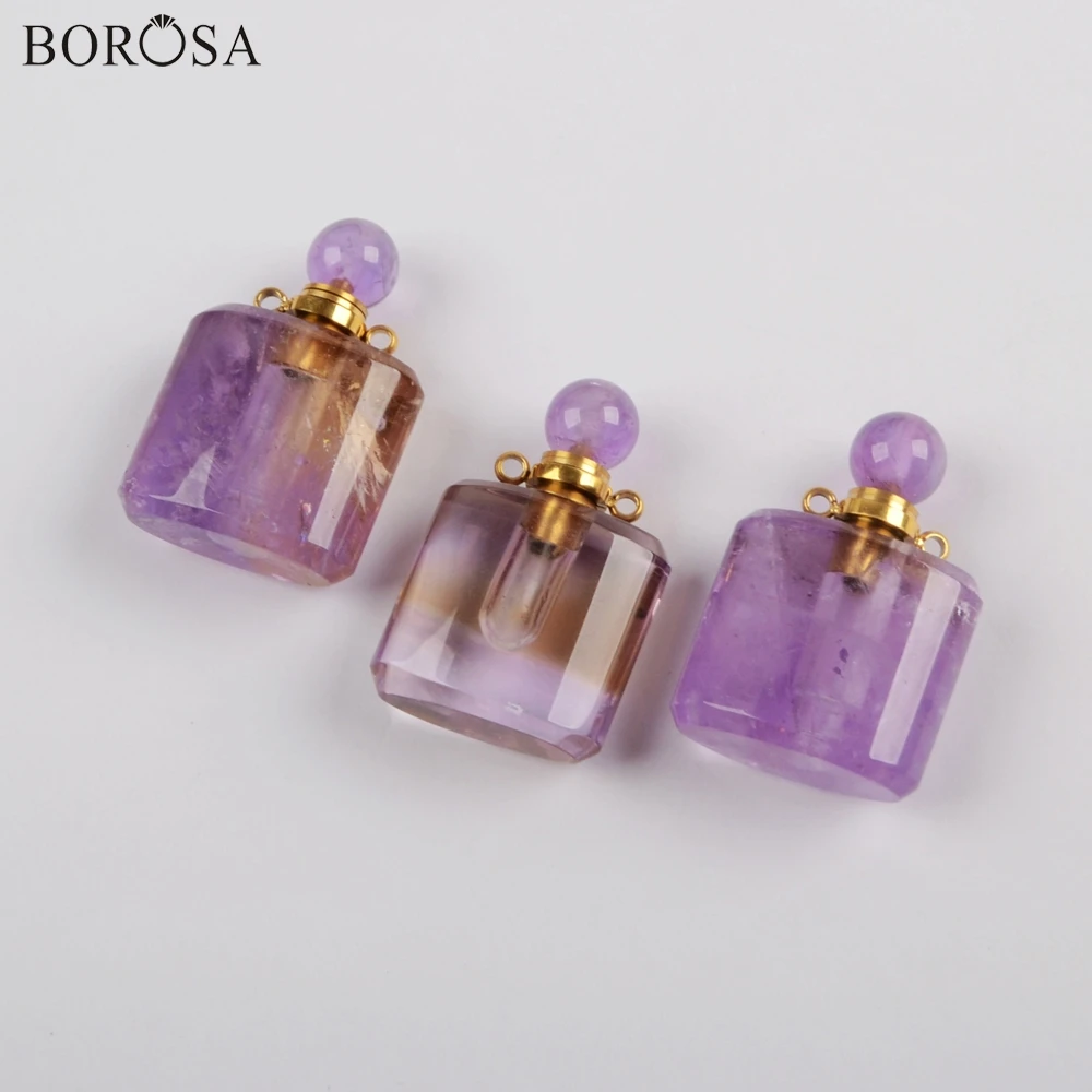 BOROSA дизайн 3/5 шт. Новый парфюмерный флакон в Форме Натурального аметиста