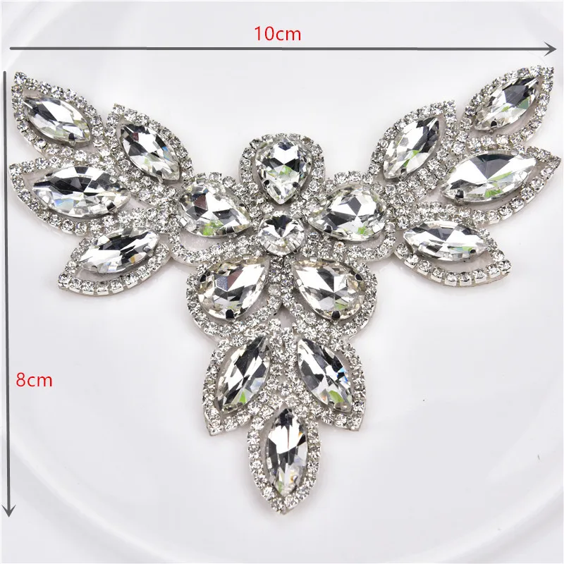 06 2pcs/Lot mix Crystal Rhinestone Applique Flatback Sew On Claw Rhinestone pearl For Wedding Dress Decoration Belt Shoes Clothing - Цвет: 06