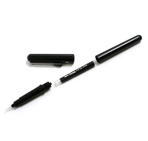 Япония Pentel карманная Кисть ручка-кисть для каллиграфии многоразовые+ черные чернильные картриджи для дизайна мультфильмов Рисование комиксов Calligra
