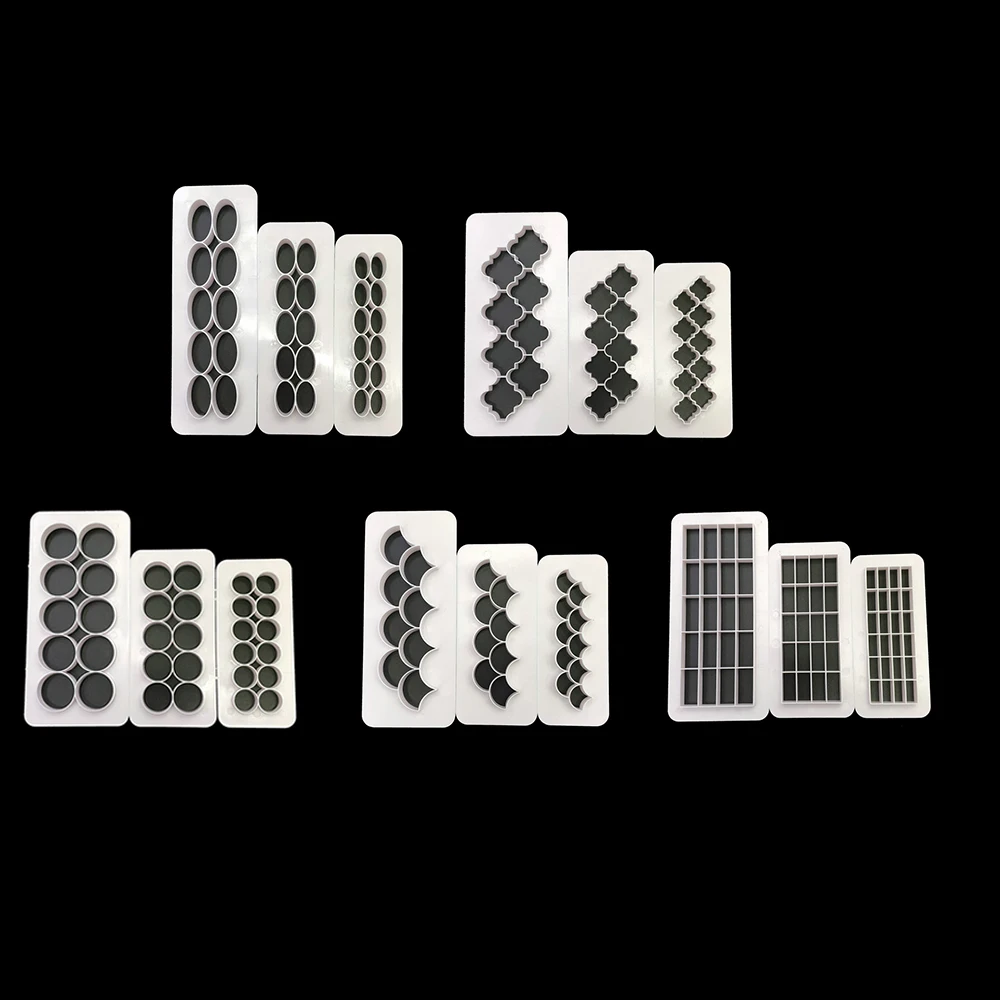 3 шт. овальные круглые геометрические формы для печенья штамп печенье фондан