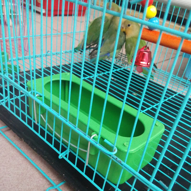 Hamsters Bird Feeder Plastic Manger Boxes Small Animals Poultry Cage Appliances Feeding Drinking Supplies Equipments | Дом и сад