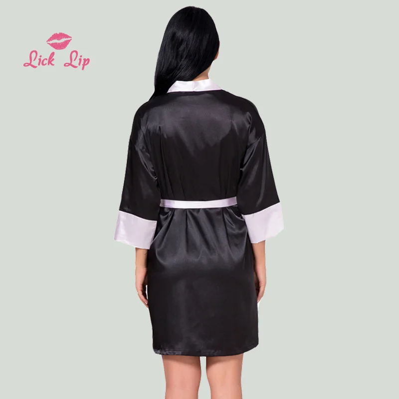 Халат кимоно Женский атласный кружевной 6 цветов|Халаты| |