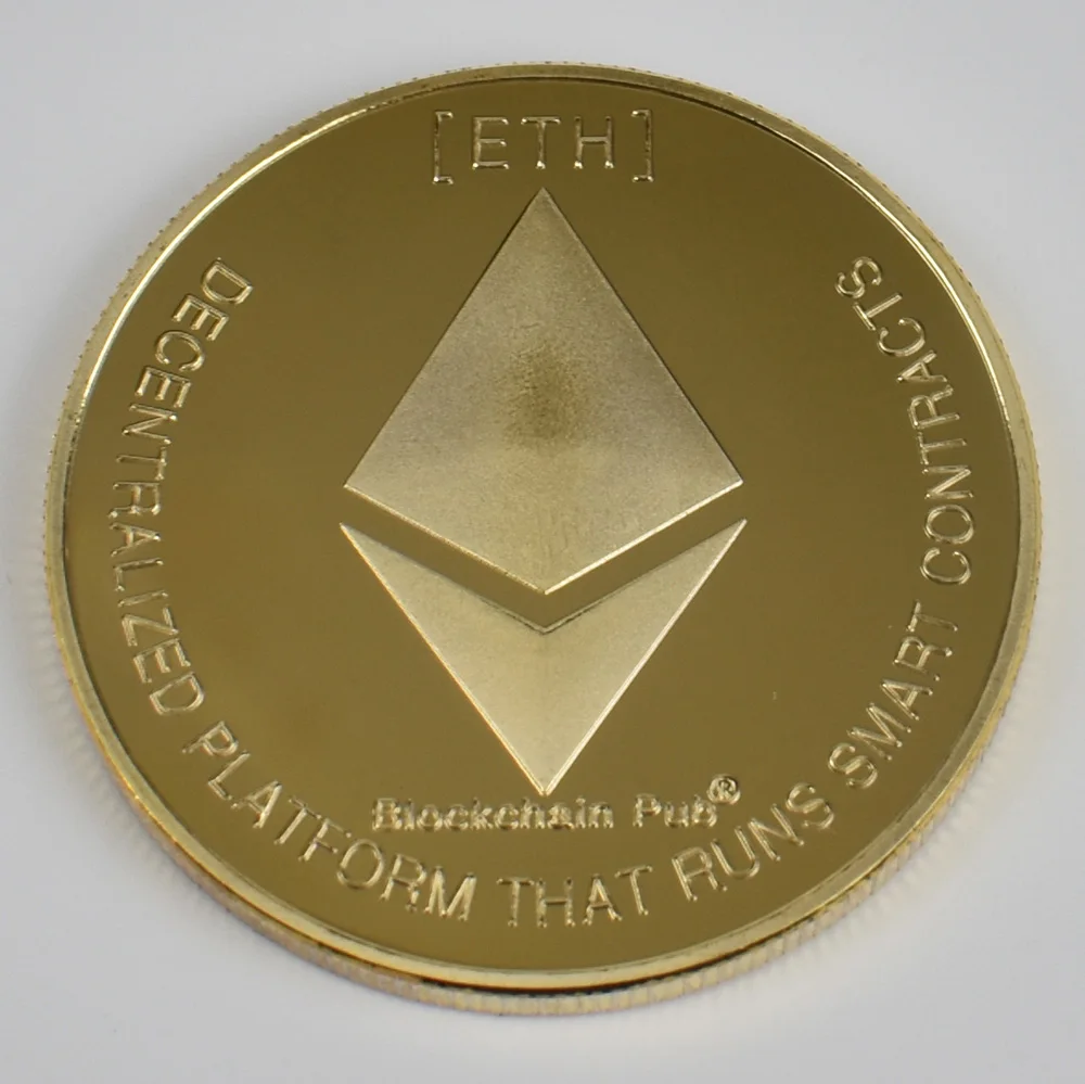 Позолоченная монета Биткоин бит Litecoin пульсация поминовение металлическая монета прозрачная акриловая упаковочная монета