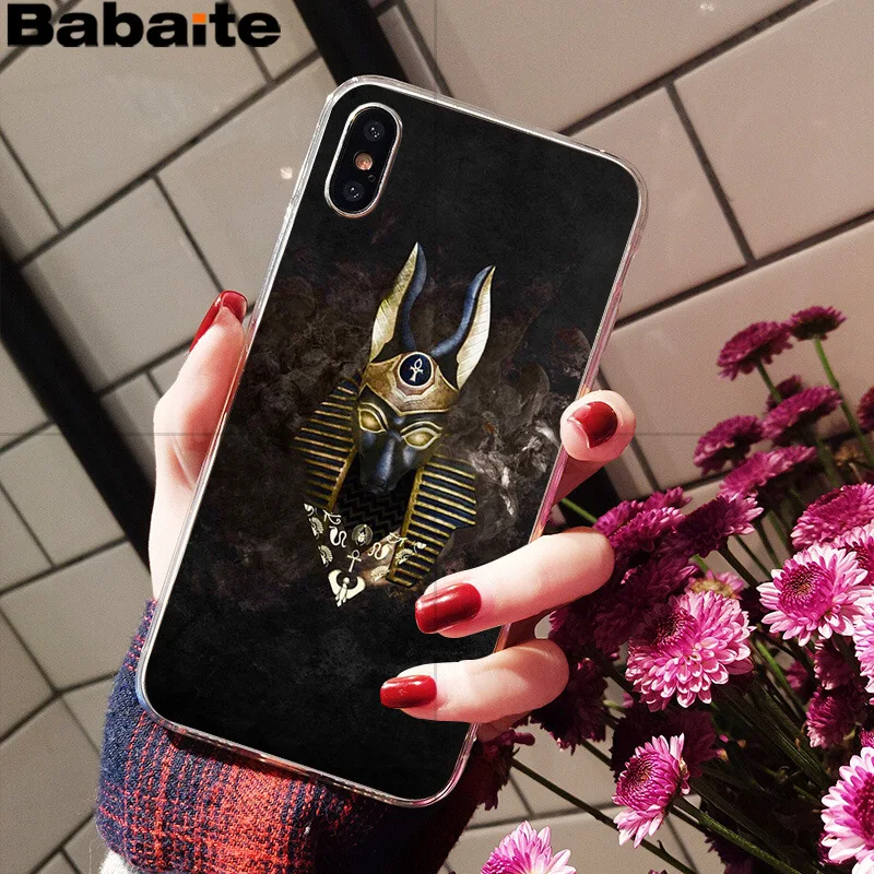 5 Babaite Egypt Anubis Ультратонкий чехол для телефона с мультяшным рисунком для Apple iPhone 8 7 6 6S Plus X XS max 5 5S SE XR - Цвет: 5