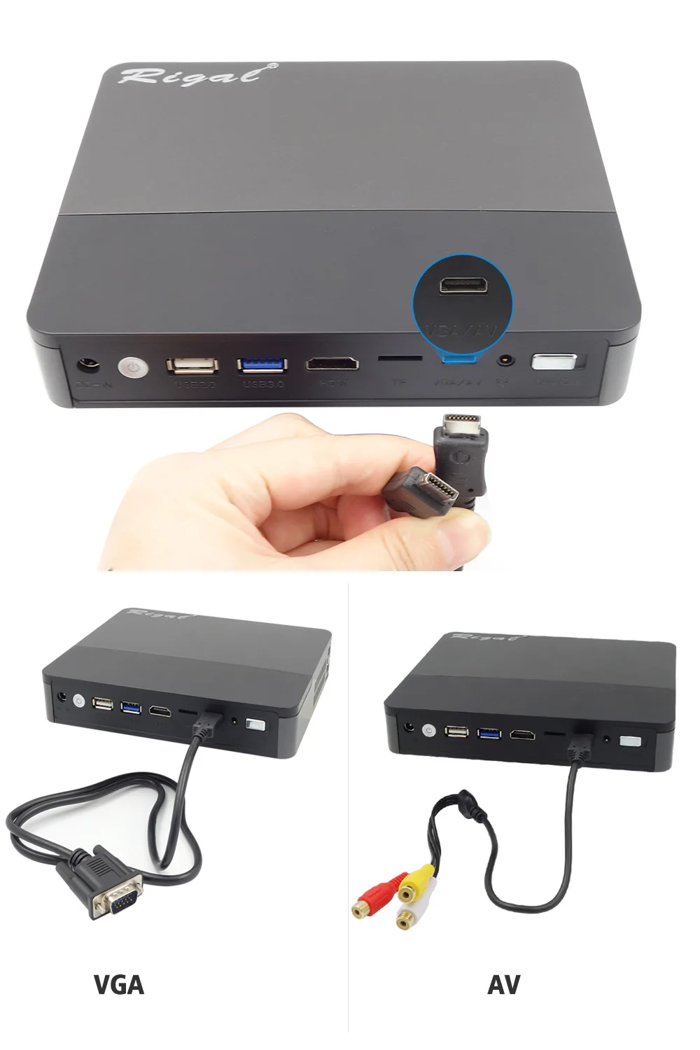 Rigal проектор RD601 со встроенной батареей Android 4.4 WIFI LED MINI DLP проектор 3D Miracast Bluetooth домашний кинотеатр п