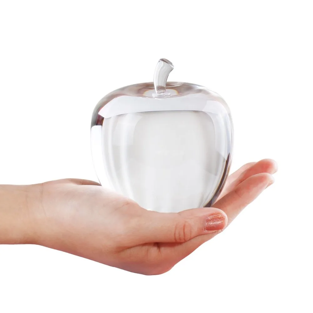 Сувенир H & D рождественский подарок Хрустальное стекло яблоко пресс папье Декор