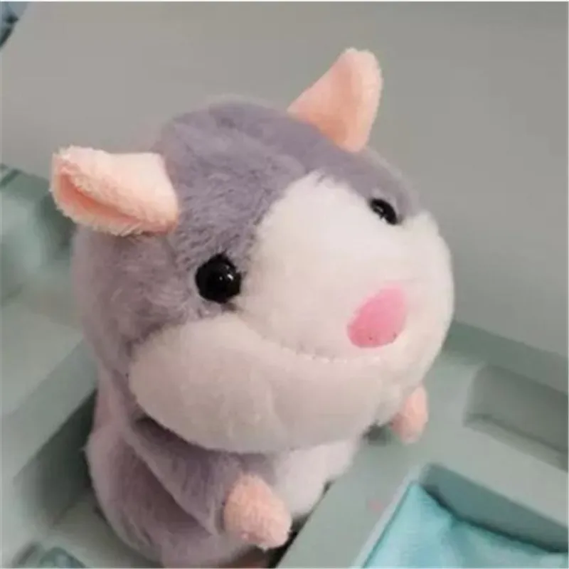 15cm Cute Walking Russian Talking Hamster Wooddy Time Stuffed Plush Animal Dolls Speaking Educational Toy Repeat Sound Language | Игрушки и