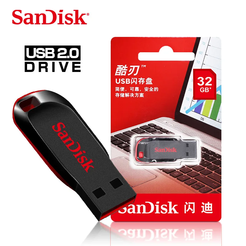 USB флеш-накопитель 64Гб sandisk 128gb usb 2,0 CZ50 флэш-диск usb флэш-накопитель, usb флеш-накопитель 16Гб 8Гб Гб карта памяти, Флеш накопитель 32 ГБ