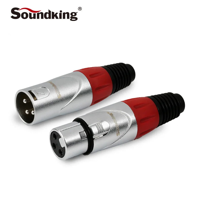 Soundking новый разъем XLR Посеребренный xlr Мужской Женский используется для микрофона