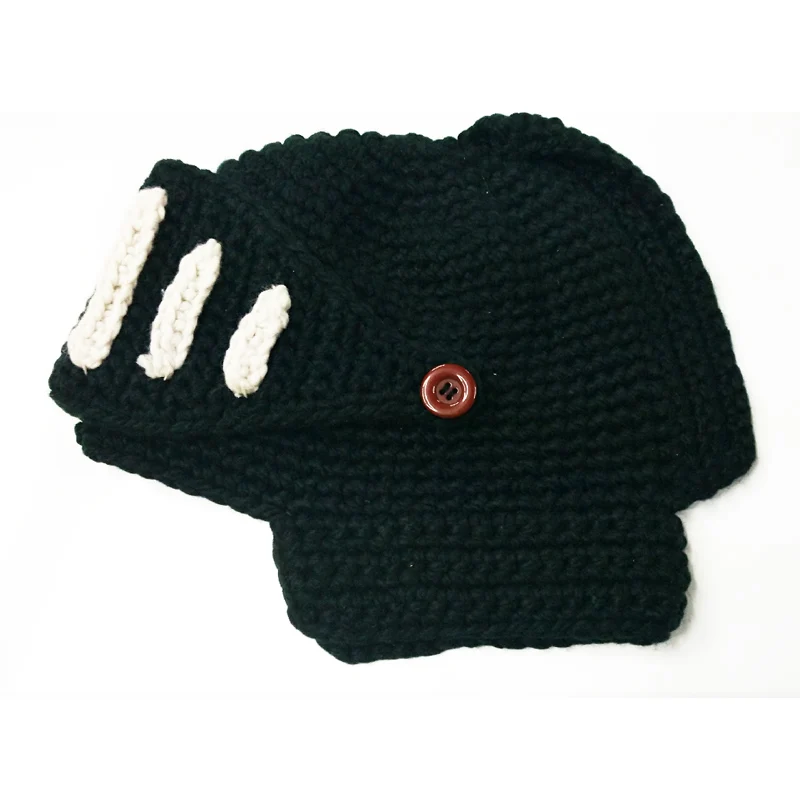 Шапка в стиле римского рыцаря теплая вязаная шапка ручной работы Мужская зимняя