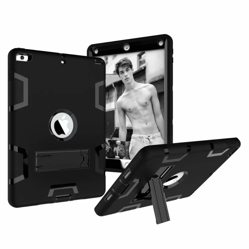 Бронированный чехол для iPad2 iPad3 iPad4 дети Безопасный сверхмощный силиконовый Жесткий чехол для Ipad 4 3 2 iPad 3 2 чехол для планшета