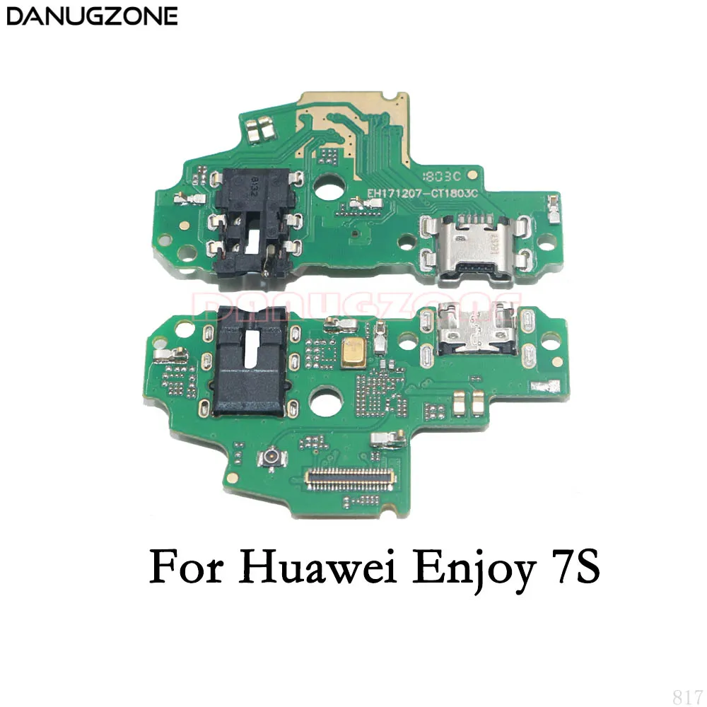 Usb разъем для зарядки док станции порта плата гибкий кабель Huawei Enjoy 7 Plus 7S|Шлейфы