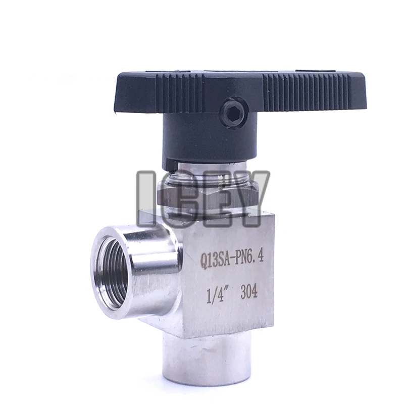 

Free Ship Right Angle Ball Valve 1/8" 1/4" 3/8" 1/2" Female G Thread Stainless Steel 304 High Pressure Female Thread Ball Valve