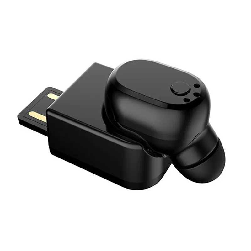 Мини невидимые наушники с USB зарядной док станцией беспроводная Bluetooth гарнитура