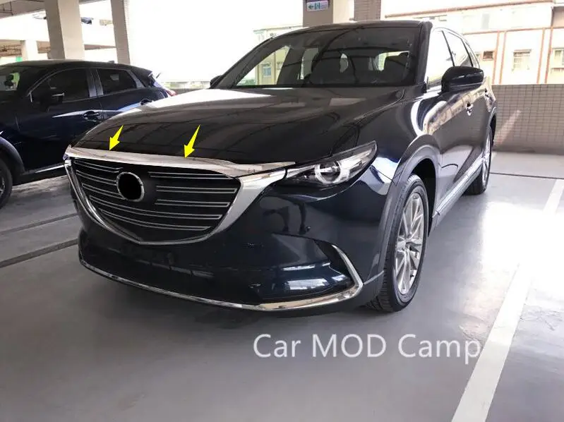 Для Mazda CX 9 CX9 2016 2017 2018 2019 ABS хромированная крышка передней головки двигателя