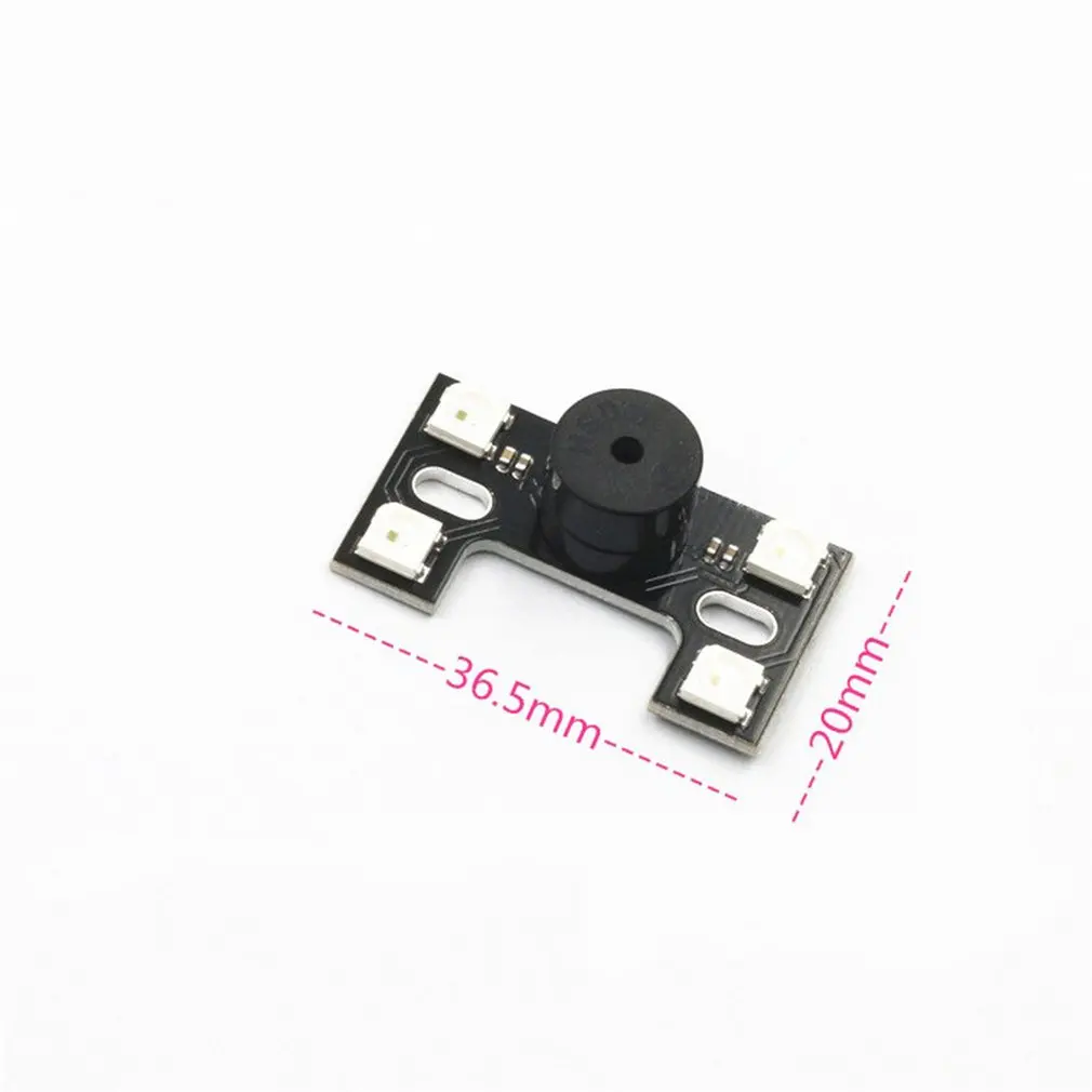 Портативный Super Mini WS2812B LED + 5 В активный звуковой сигнал для NAZE32 CC3D F3 F4 Контроллер