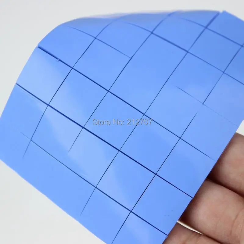200 шт. в партии 15X15x2mm синий проводящий теплоотвод термопаста соединения с SMD DIP IC