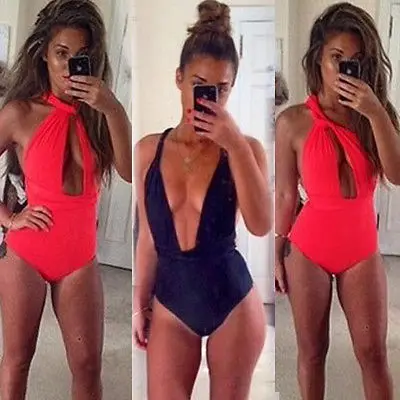 2017 Сексуальное Женское бикини бандажный сексуальный мягкий V-образный вырез