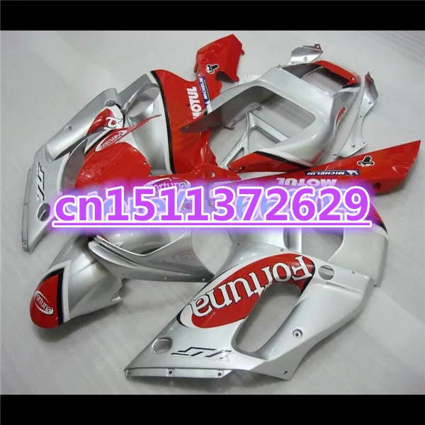 

Fairing kit for YZF-R6 98-02 YZF R6 98 99 00 01 02 red silver YZF 600 R6 1998 99 00 01 2002 ABS fairing parts-Dor D