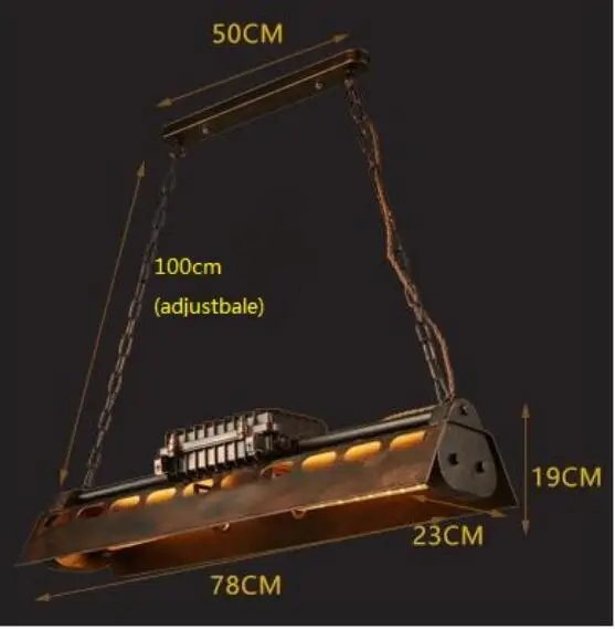 구매 미국 복고풍 펜던트 램프 산업 바람 바 레스토랑 카페 인터넷 카페 레스토랑 로프트 향수 녹 컬러 Ligh ZA839