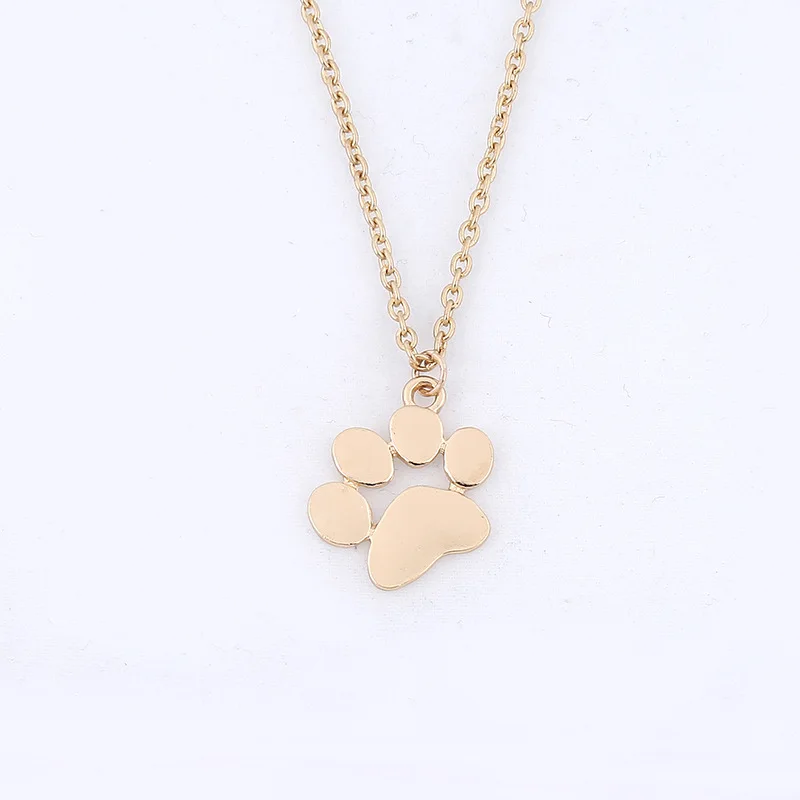 

Fashion Necklaces & Pendants Jewelry for Women Long Chain Cute Pets Dogs Footprints Paw Chain Pendant Necklace Sweater necklace