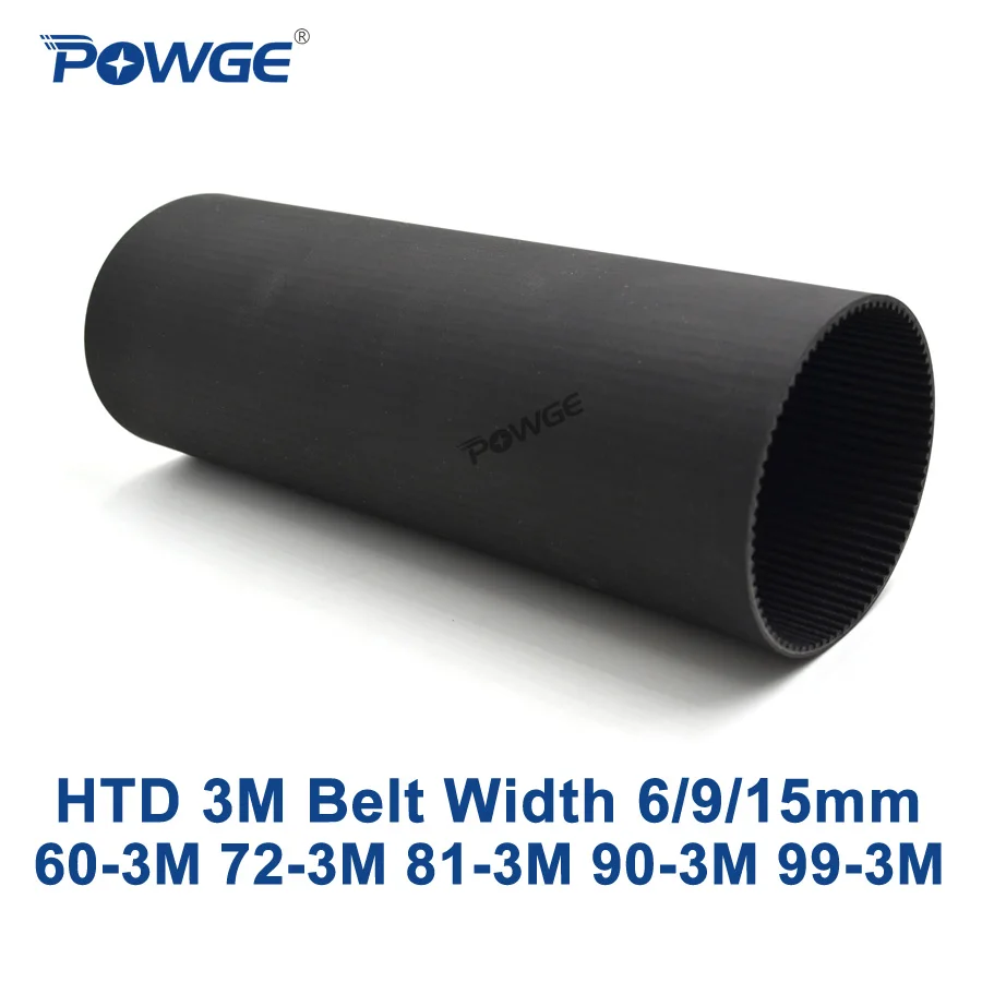 

Ремень ГРМ POWGE Arc HTD 3M C = 60 72 81 87 90 99, зубцы 6/9/15 мм, синхронный 20T-33T HTD3M 60-3M 72-3M 81-3M 90-3M 99-3M