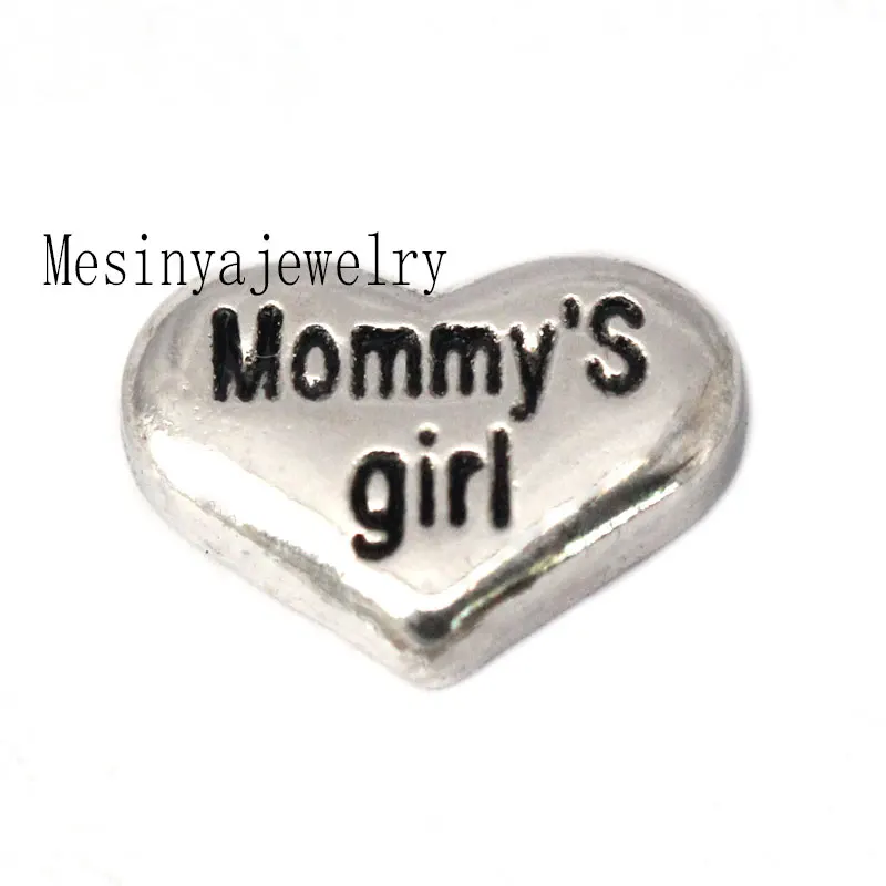 

10pcs New Arrival Mommy's Girl Custom Floating Charms For Glass Locket