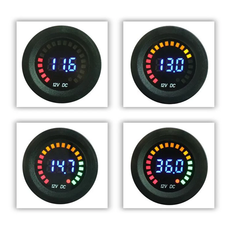 Универсальный светодиодный цифровой вольтметр для автомобилей мотоциклов лодок