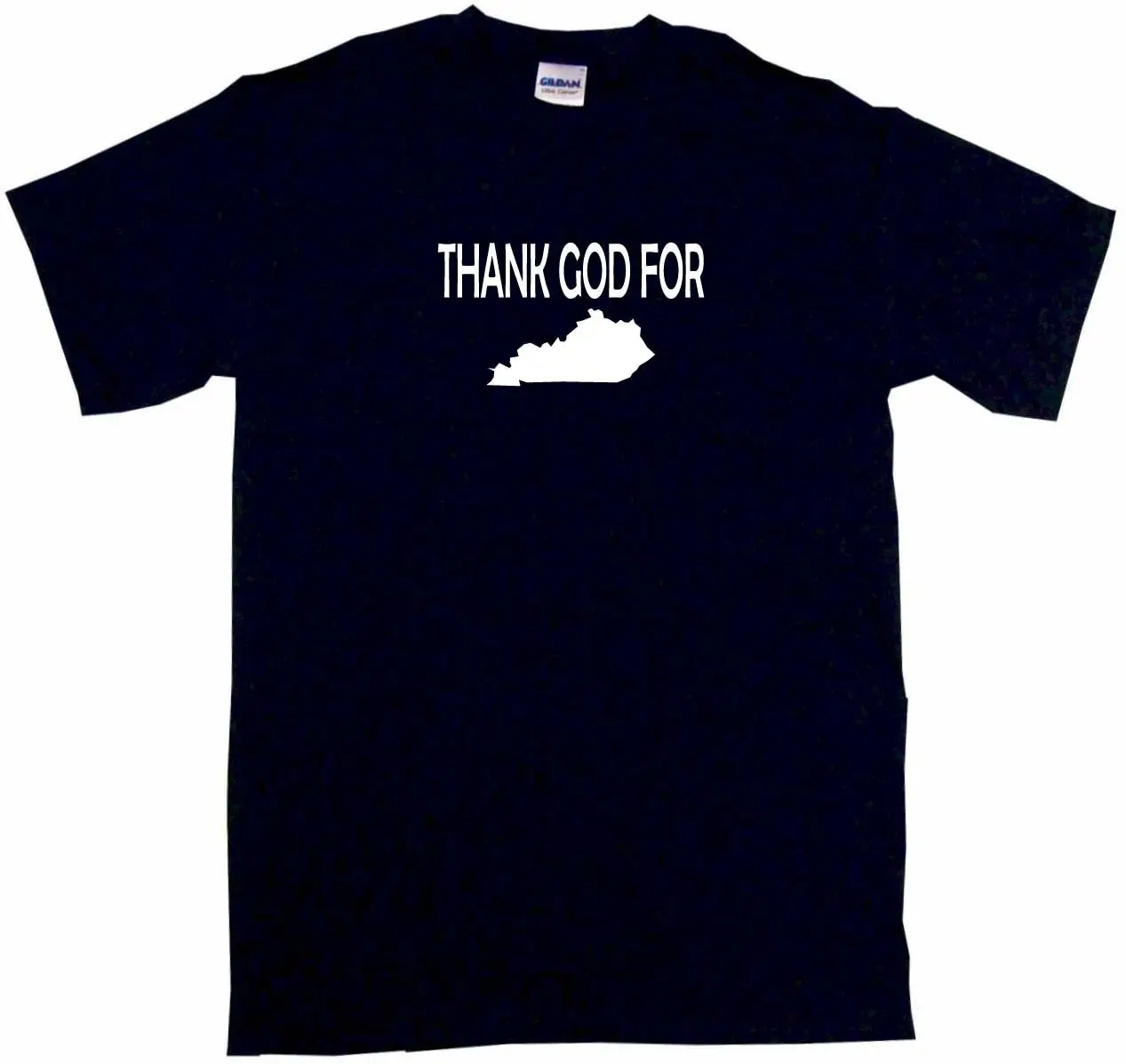 Thank God For Kentucky Silhouette Мужская футболка выберите размер и цвет Small-6XL новая модная