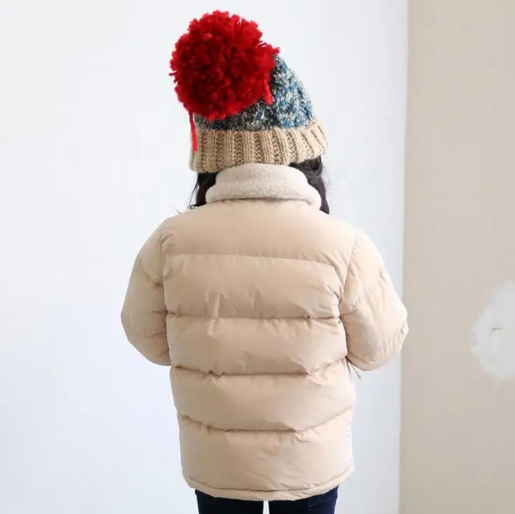 Девушки верхняя одежда детский зимний комбинезон толстые куртки девочка мода