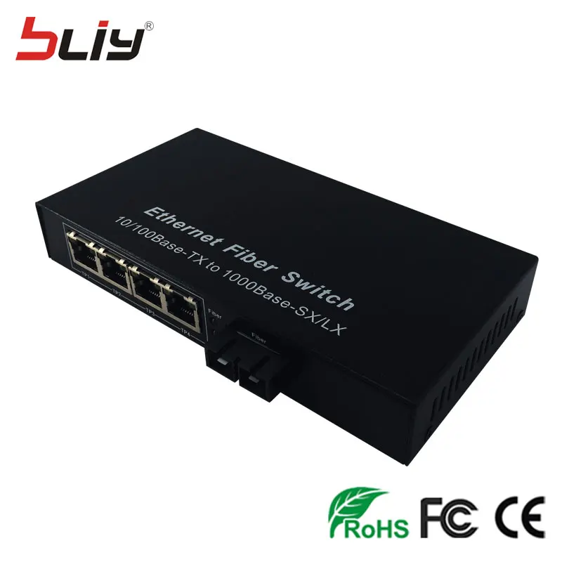 Bliy 1G4E 20 км 1000 м двойной волоконный однорежимный SC порт RJ45 ethernet