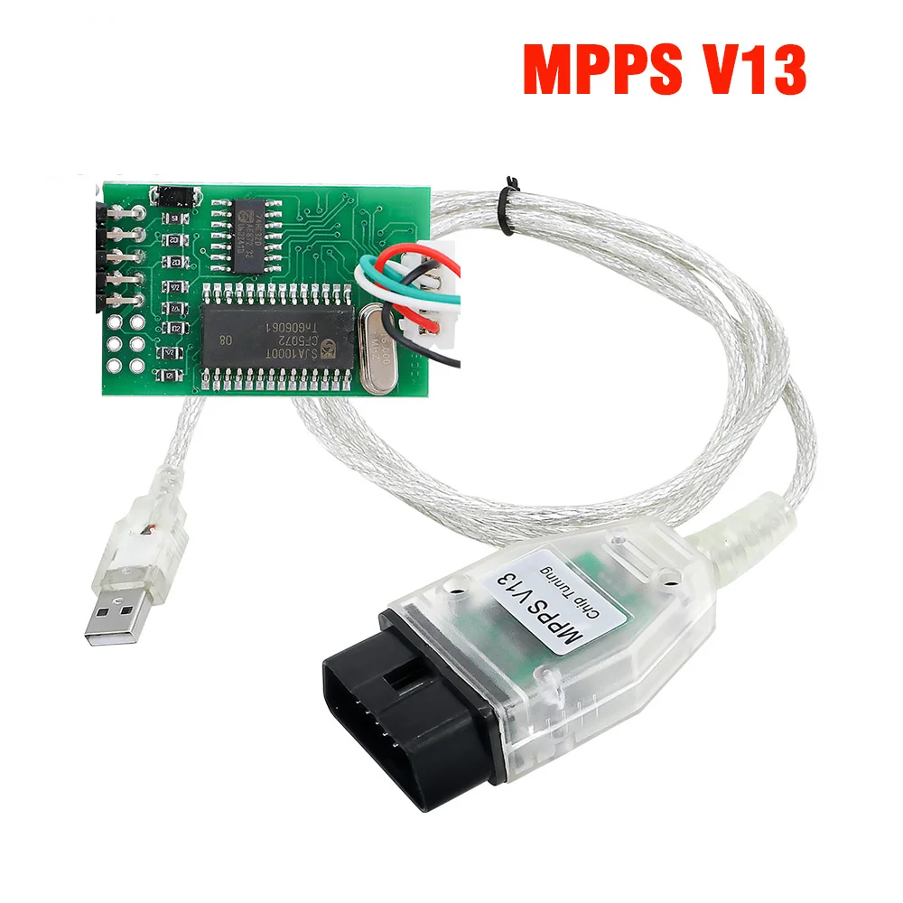 mpps v13 Высокое качество SMPS MPPS V13.02 может мигалка чип Тюнинг ЭБУ перекарта OBD2 Профессиональный диагностический кабель последние - Цвет: mpps v13