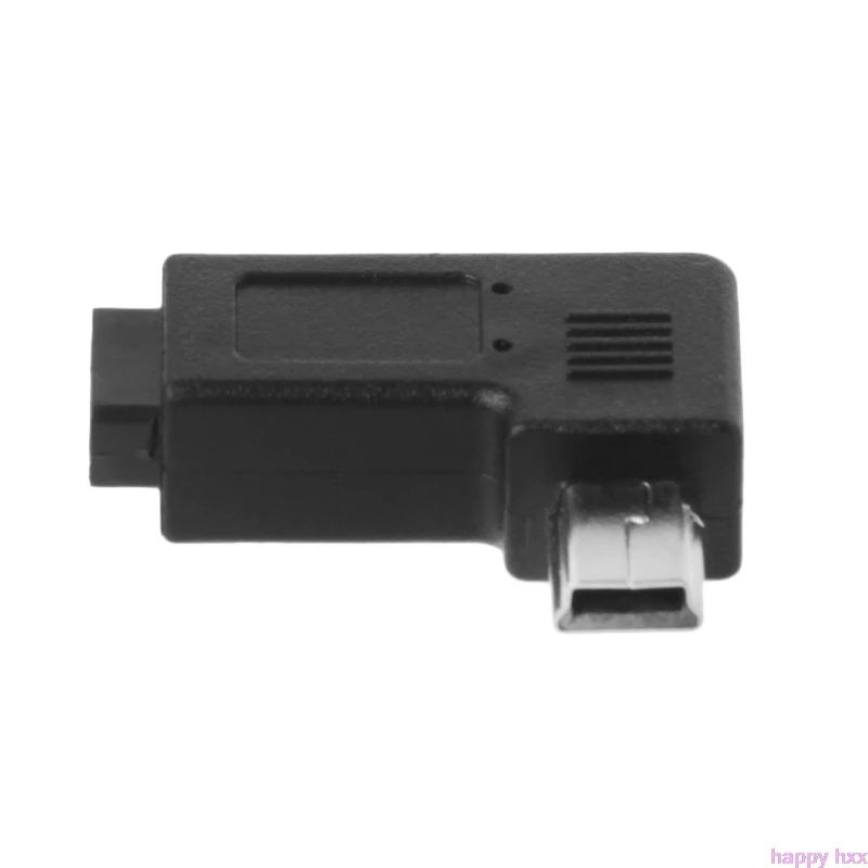 Адаптер преобразователя с углом 90 ° влево и вправо USB 2 0 Micro 5Pin Female To Mini Male|Кабели