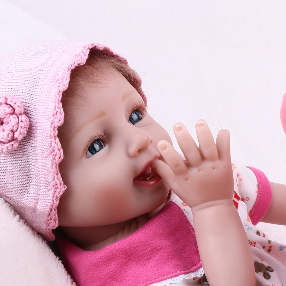 NPKDOLL 22 дюйма 55 см силиконовые куклы для новорожденных очаровательные