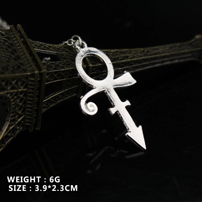 4 цвета принц Мемориал символ любви логотип Цепочки и ожерелья минимализм певица