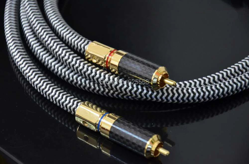 1 м OCC посеребренный медный одиночный l сигнальный кабель RCA аудио кабель|cable rca|cable