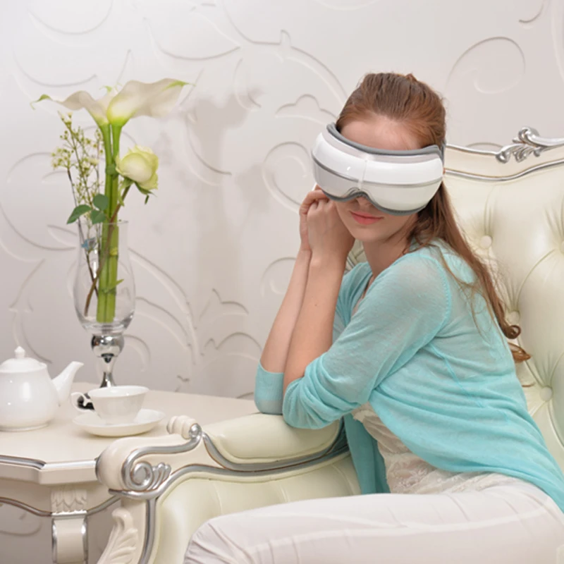 売却 電気アイマッサージャー Fir 熱療法空気圧圧縮マッサージ音楽アイケアストレスレリーフ振動マッサージャーゴーグル