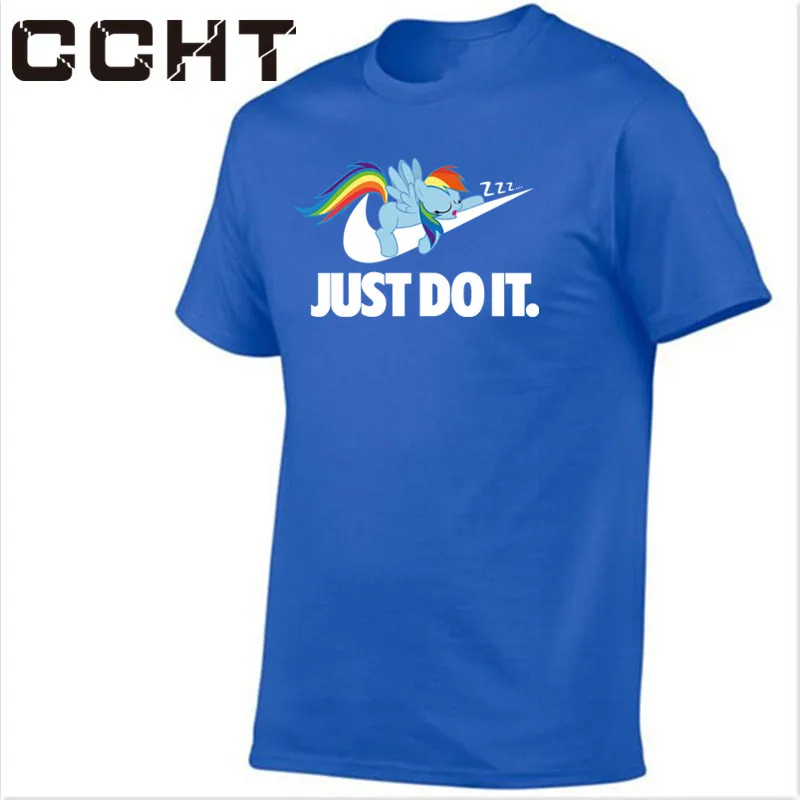 Pokemon футболка реальности игры Snorlax Just Do it позже забавная мужская одежда camisetas hombre с