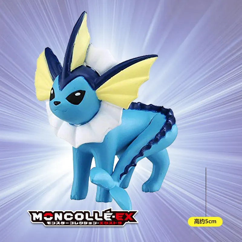 Takara Tomy Pokemon monклей-EX Sun Moon Water Vaporeon Коллекционная Фигурка Новинка 599340 | Игрушки и