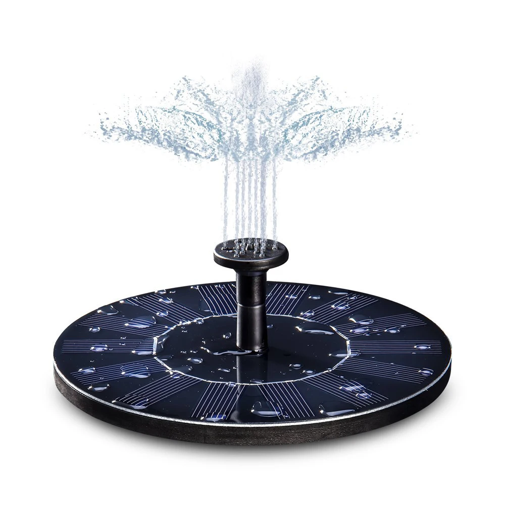 

Водяной насос на солнечной батарее Birdbath круглый маленький пруд украшения сада водный мини-насос микро-насос для воды-высота 65 см DC30S-0708R