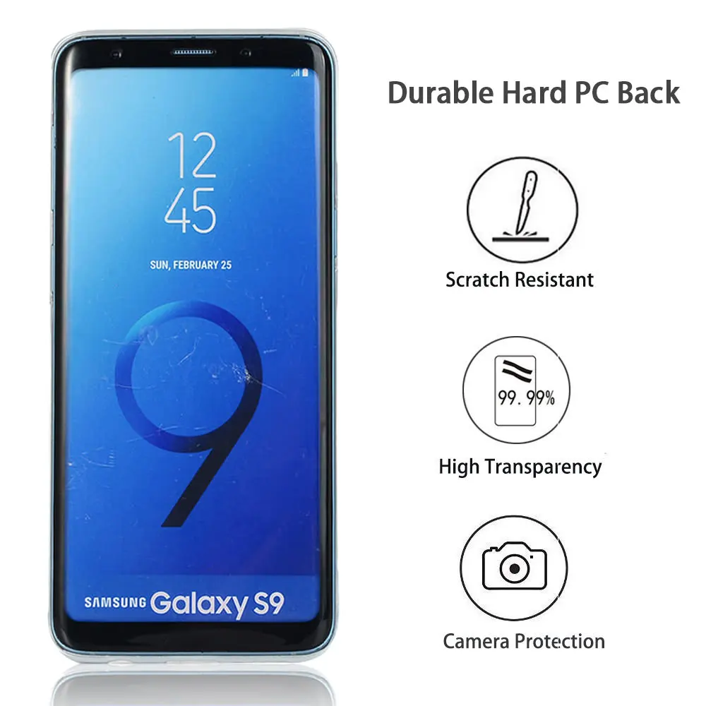 Оригинальный чехол для защиты глаз Samsung Galaxy S7 edge S8 S9 Plus винтажный матовый тонкий