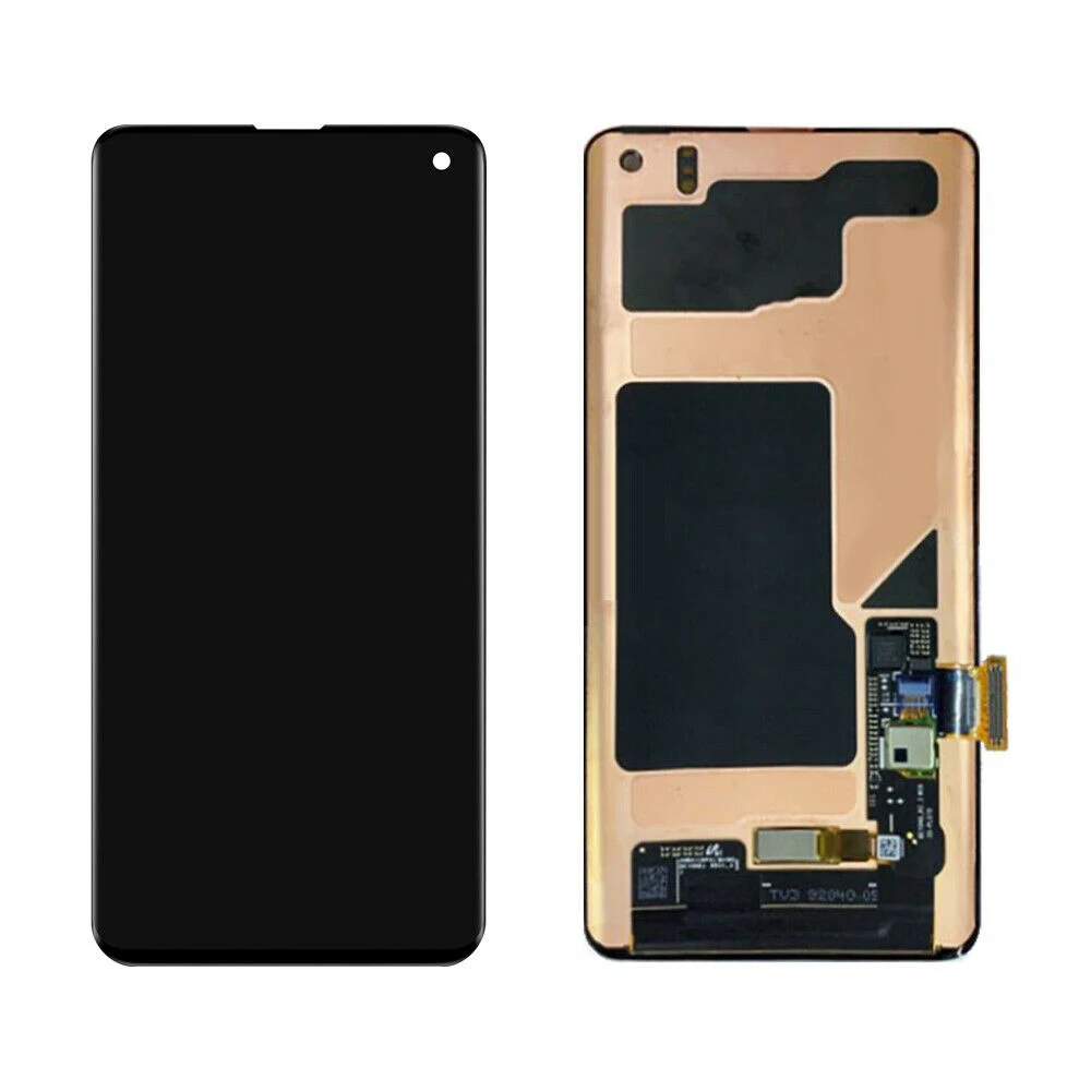 Оригинальный AMOLED ЖК дисплей для SAMSUNG Galaxy S10 сенсорный экран дигитайзер с рамкой