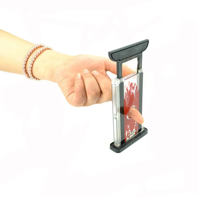 Новый магический пальчиковый чоппер гильотина сена резчик магических трюков реквизит игрушка, легкая в исполнении.