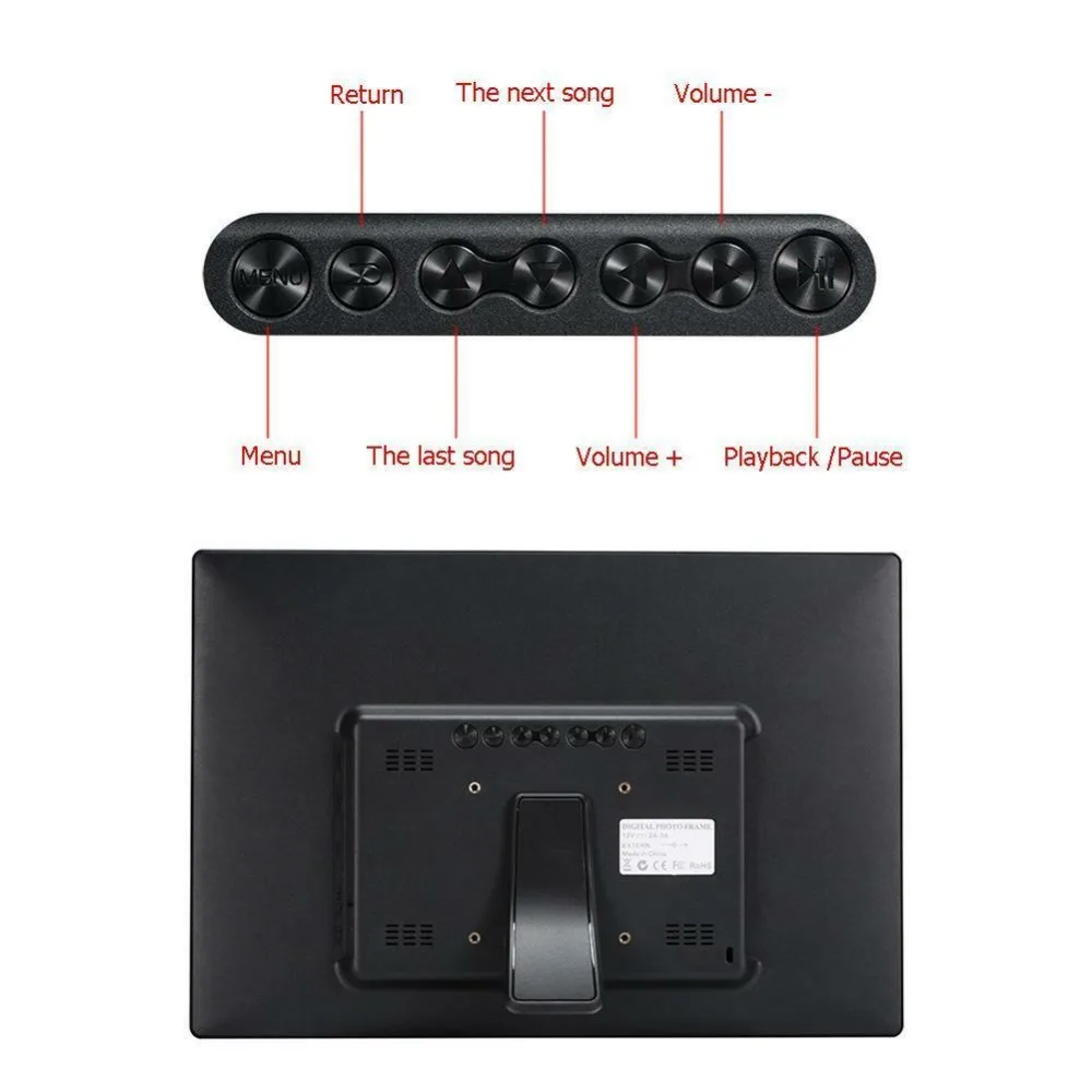Цифровая фоторамка HD 15 4 дюйма 4*1280 часы для фотоальбома MP3 MP4 проигрыватель