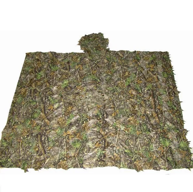 Jungle Sniper Suit Outdoor Sport Hunting Camouflage Clothing Camping Birdwatching Poncho 3D Breathable Ghillie for Hunter |