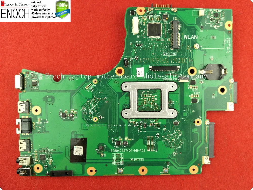V000225010 for Toshiba satellite C655D C650Dmotherboard AMD 6050A2357401-MB-A02 working perfectly.MOUGOL store 60days warranty. |